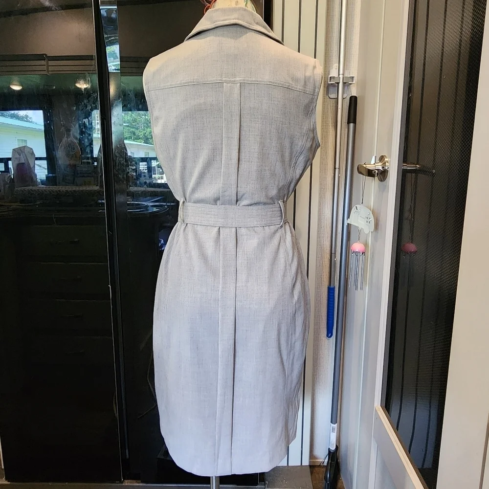 Calvin Klein Stylish Gray Sleeveless Dress - Picture 5 of 9